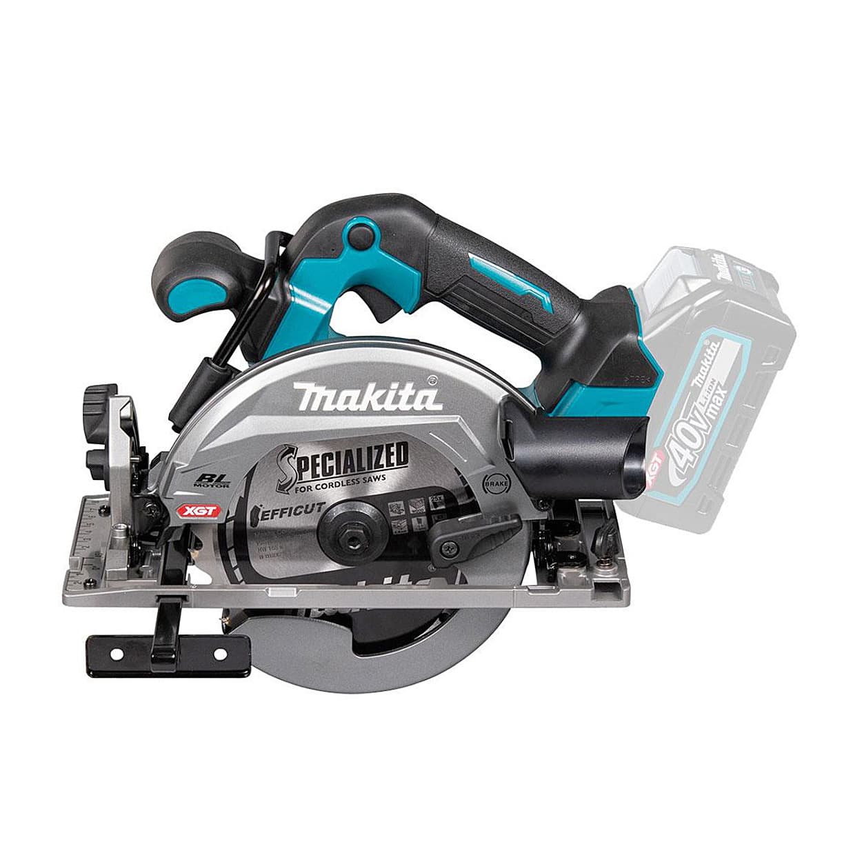 Makita 40Vmax XGT BL 165 mm (6-1/2") Cordless Magnesium Circular Saw With Electric Brake & Soft Start (Bare Tool), HS012GZ