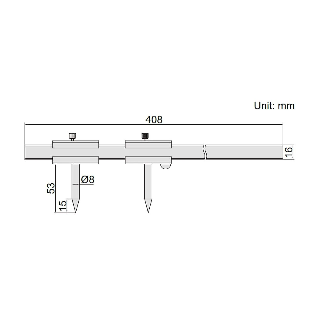 Insize 51 - 300 mm Scriber Caliper, 7203-300A