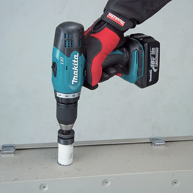 Makita 18V LXT Li-Ion 13 mm (1/2") Cordless Drill Driver with Charger & 2 Pcs 3.0Ah Batteries (74 Pcs Accesories Included), DDF453SFX1