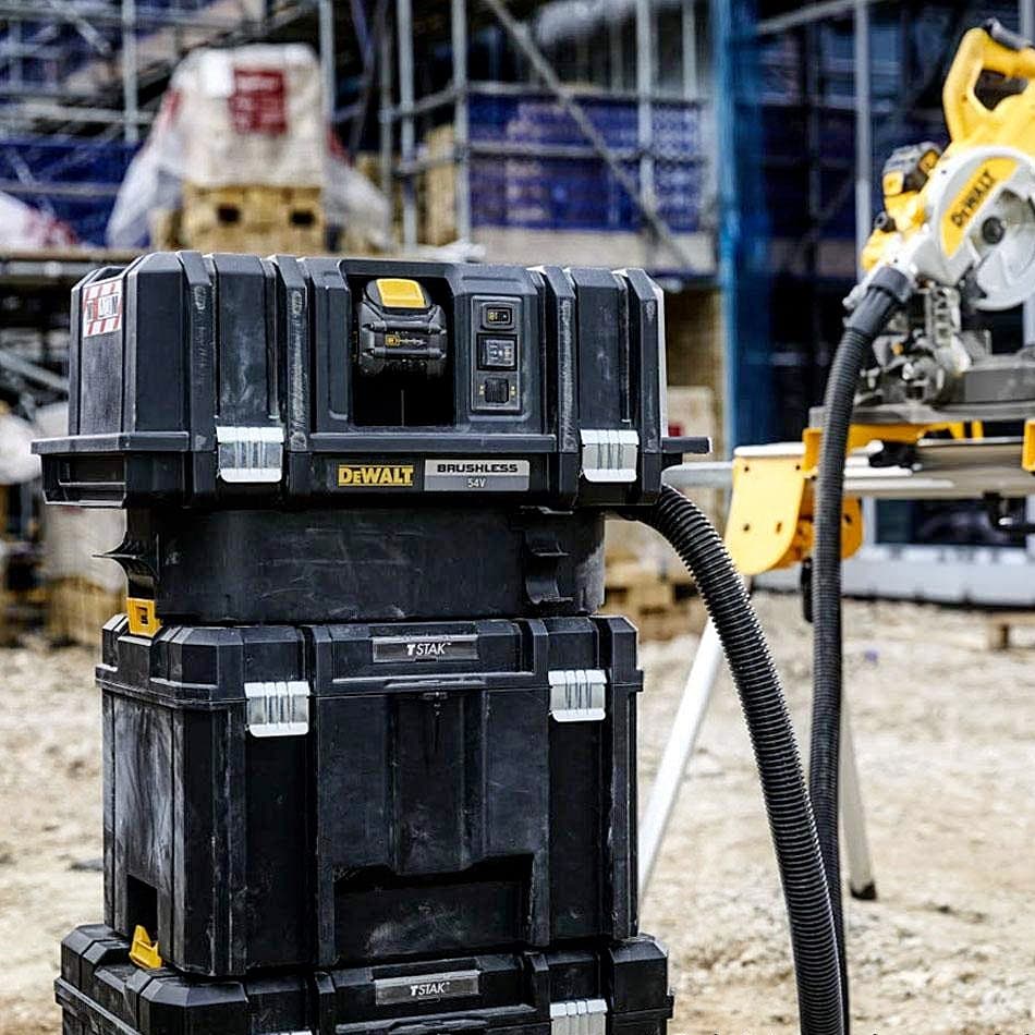 Dewalt 54V Li ion XR FLEXVOLT Cordless M-Class Dust Extractor / Vaccum Cleaner (15L)-Bare, DCV586MN-XJ