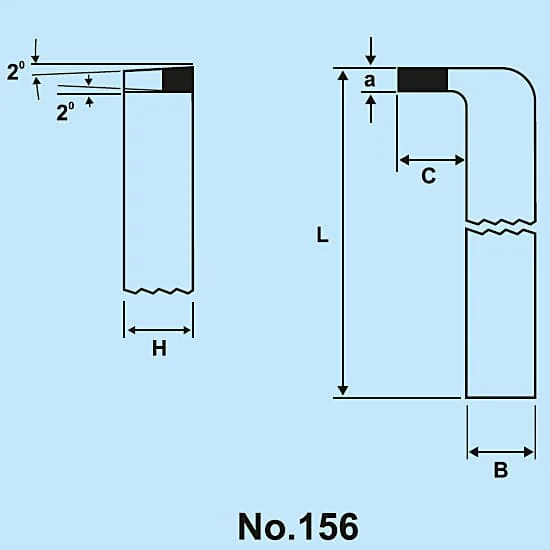 Zenstar 100 mm Length / 156 Cranked Internal Recessing Tool (Right Hand), 156-1010