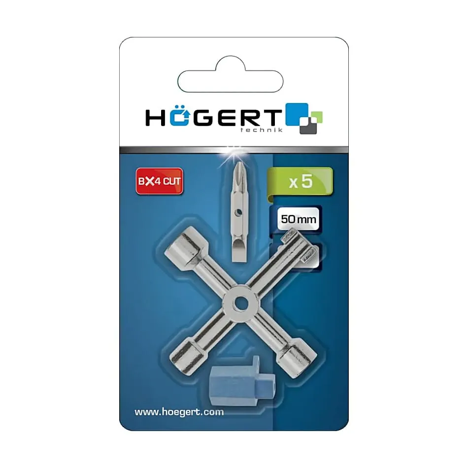 Hogert 76 mm Switch Cabinet Key, HT1W760