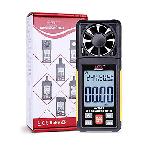 HTC 0.70 - 30.00 m/s Mini Anemometer, AVM-03