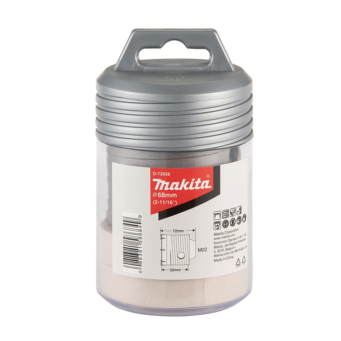 Makita 68 mm Dia x 50 mm Core Cutter For SDS-Plus Hammer, D-73938