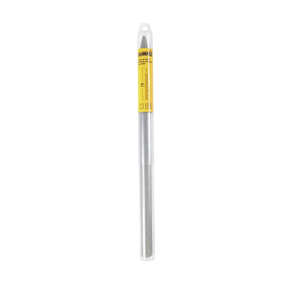 Dewalt 400 mm Hex Shank Pointed Chisel, DWA0809-IN