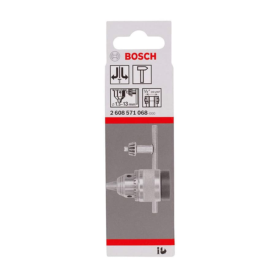 Bosch 1/2" x 20 UNF, 1.5 - 13 mm Capacity, Keyed Chucks, 2 608 571 068