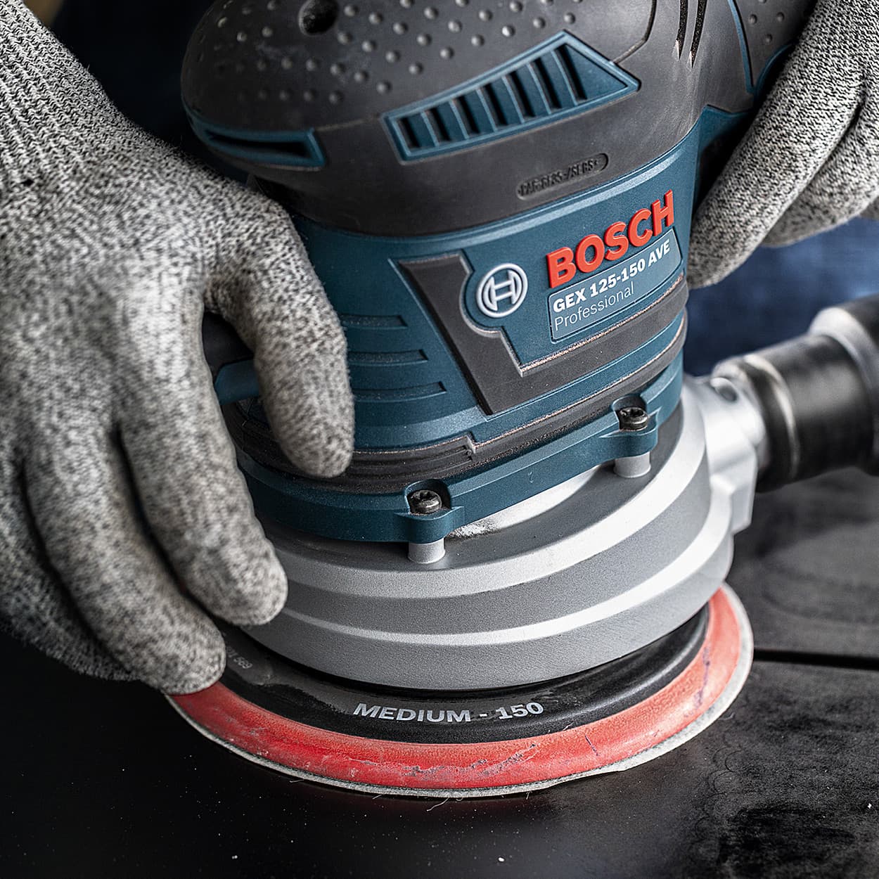 Bosch 150 mm Expert Multihole Universal Backing Pad Medium, 2 608 900 007
