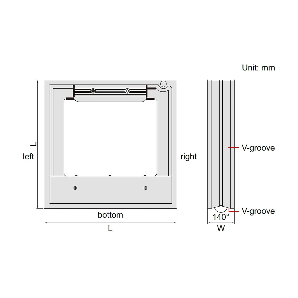 Insize 0 - 200 mm Frame Level, 4902-C200