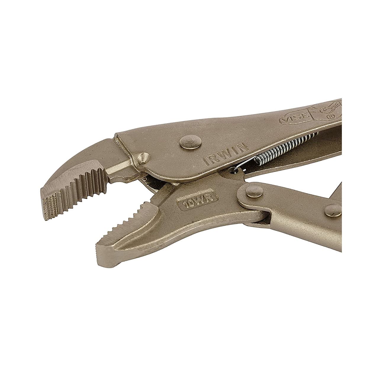 Irwin 10 inch / 250 mm Curved Jaw Locking Plier With Wire Cutter, T0502EL4
