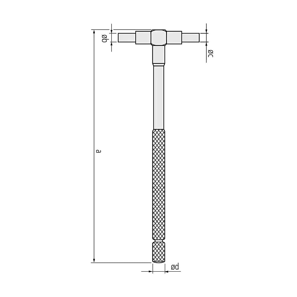 Mitutoyo 0.5 - 0.75 inch Telescopic Gauge, 155-122