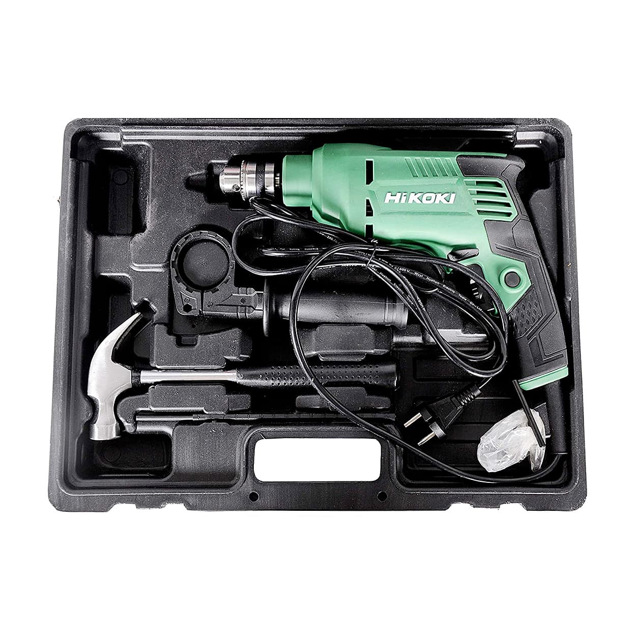 HiKoki 10mm 550W Impact Drill With 28 Pcs Accessory Kit, DV10VST(KIT)SAZ9