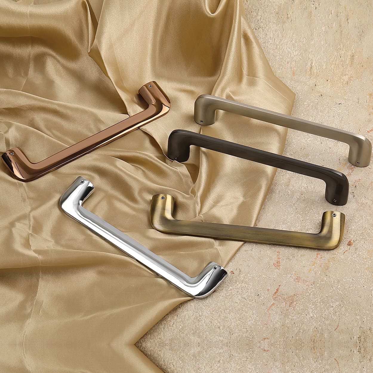 KBI 10 inch JBL Rose Gold PVD Door Handle