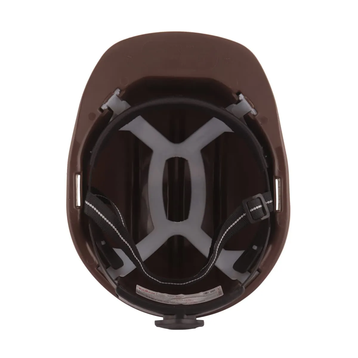 Karam ISI Marked Shelmet Ratchet Type Safety Helmet With Plastic Cradle (Brown), PN521