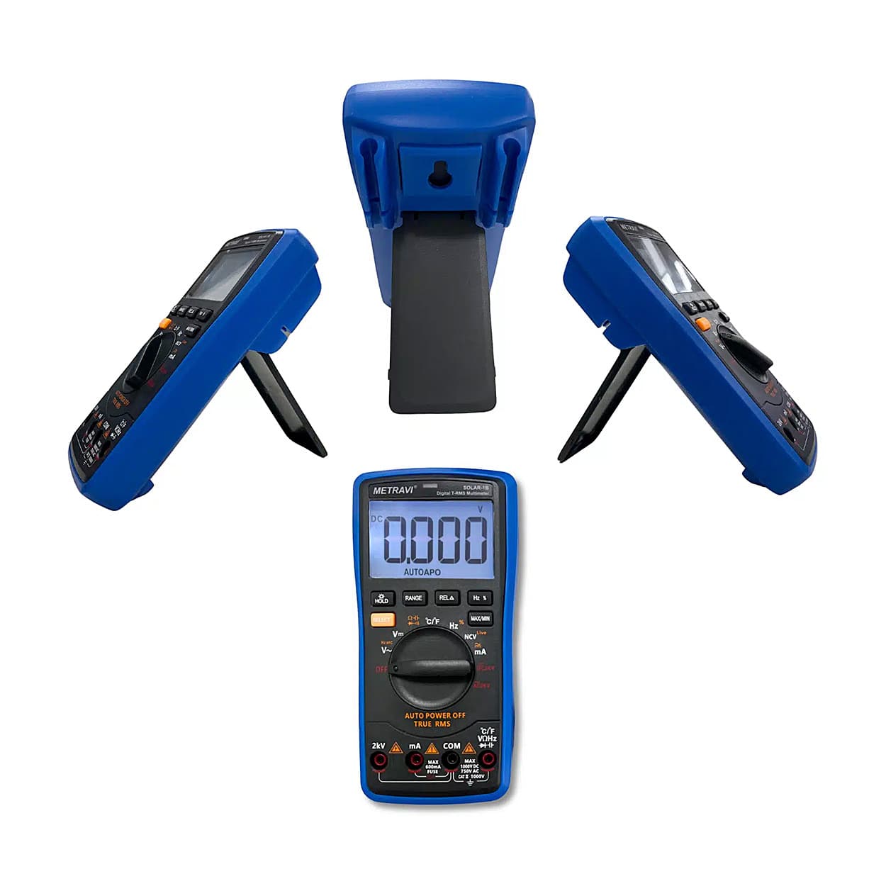 Metravi 2000V AC/DC Digital TRMS Multimeter, Solar-1B