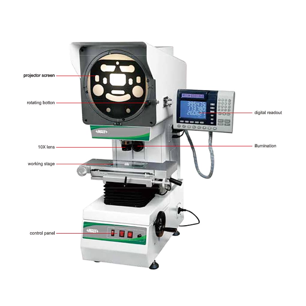 Insize 150 x 50 mm Basic Type Profile Projector (Inverted Image), ISP-D150B