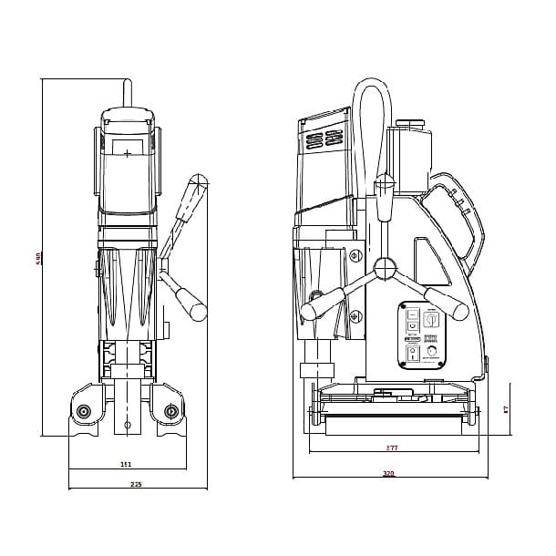 Schifler 1500W Magnetic Core Drilling Machine, SWC 50 PDT