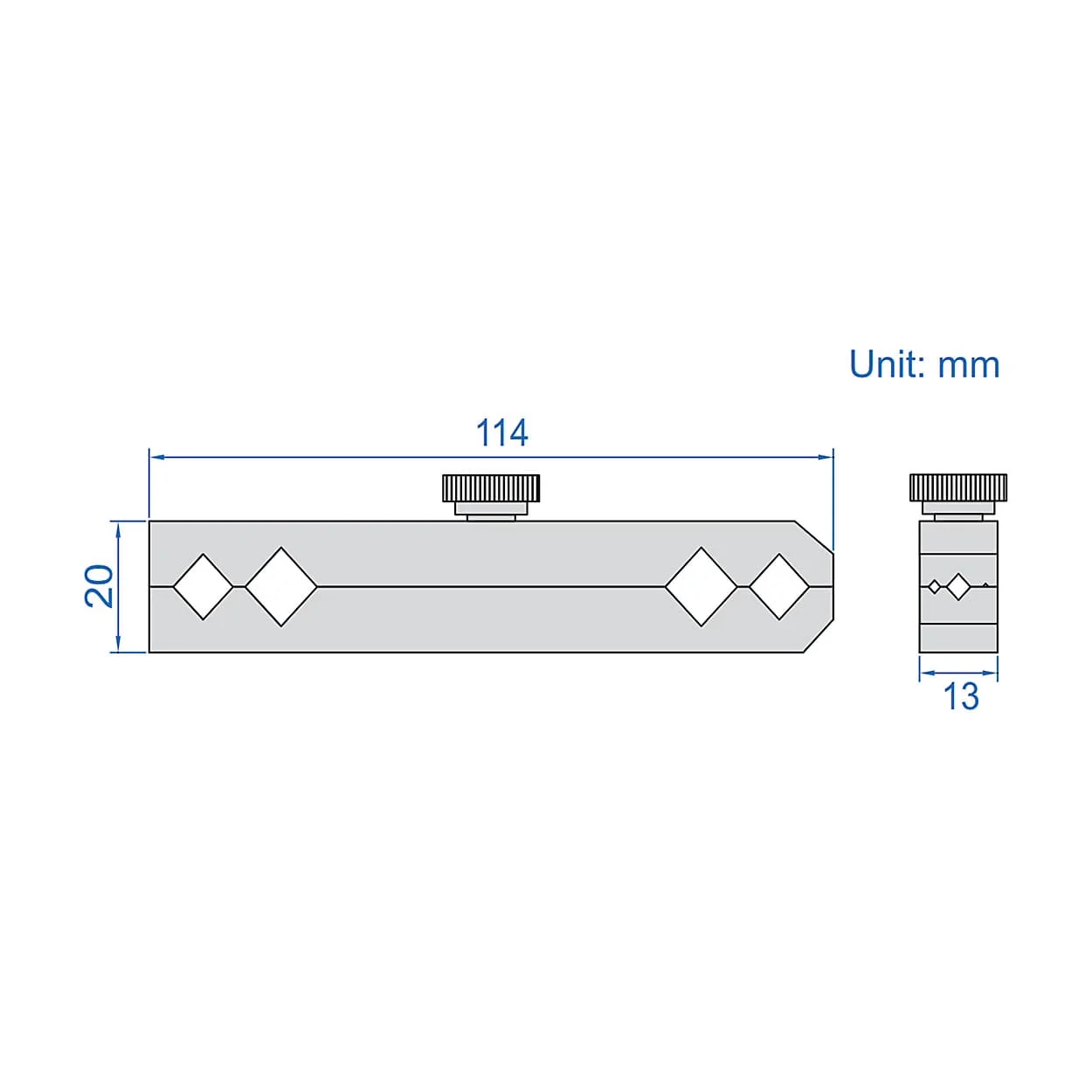 Insize 1 - 13 mm Pin Gauge Handle Operated without Wrench, 7345-13