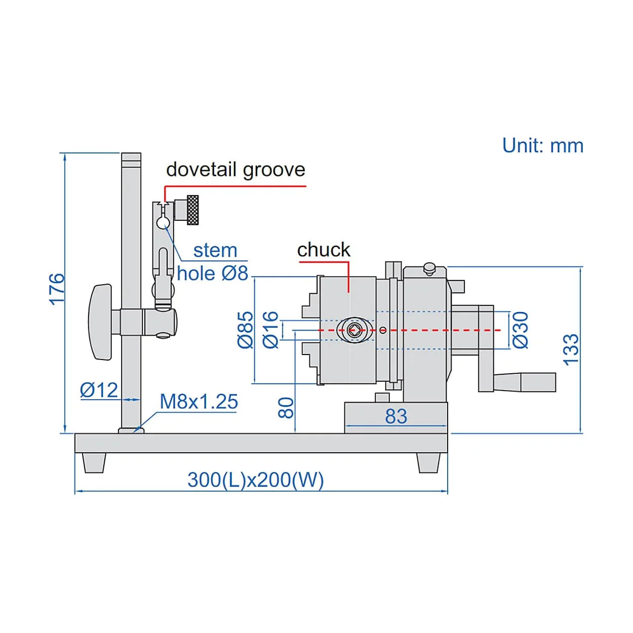 Insize 24 - 64 mm Concentricity Gauge without Dial test indicator, 4786-2