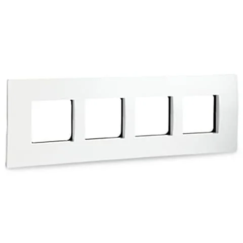 Schneider Electric Opale 8 M Grid & 8 Module Cover Frame Horizontal - White (Pack of 5 Pcs), X0708