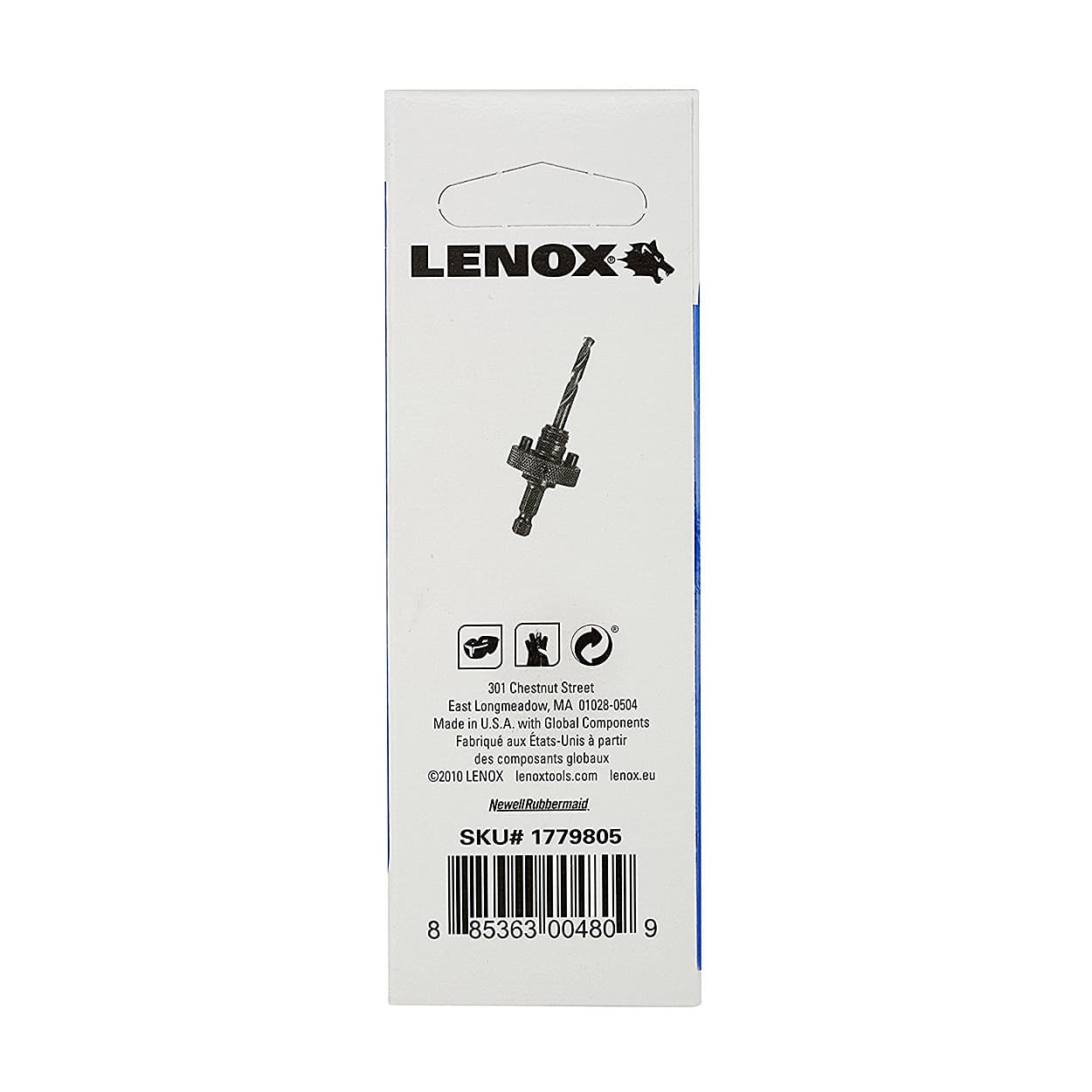 Lenox 32 mm - 152 mm Standard Hole Saw Arbor With 3-1/4 Inch Pilot Drill Bit, 1779805