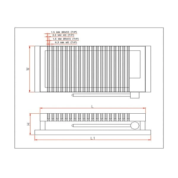 Crystal 150 x 100 x 70 mm Permanent Magnetic Chucks Fine Pole (Heavy Duty), AA-15711