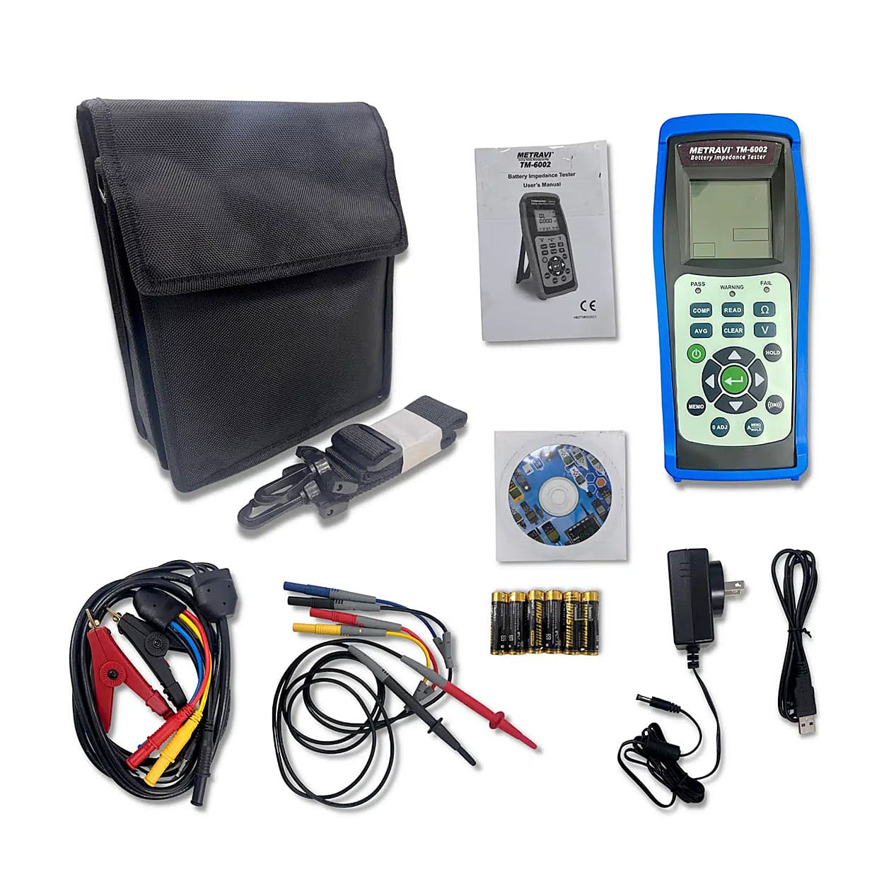 Metravi 1mV - 40V Battery Impedance Tester With 9999 Memory, TM-6002