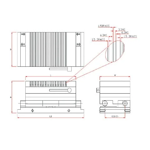 Crystal 150 x 120 x 135 mm Compound Sine Table, AA-6031