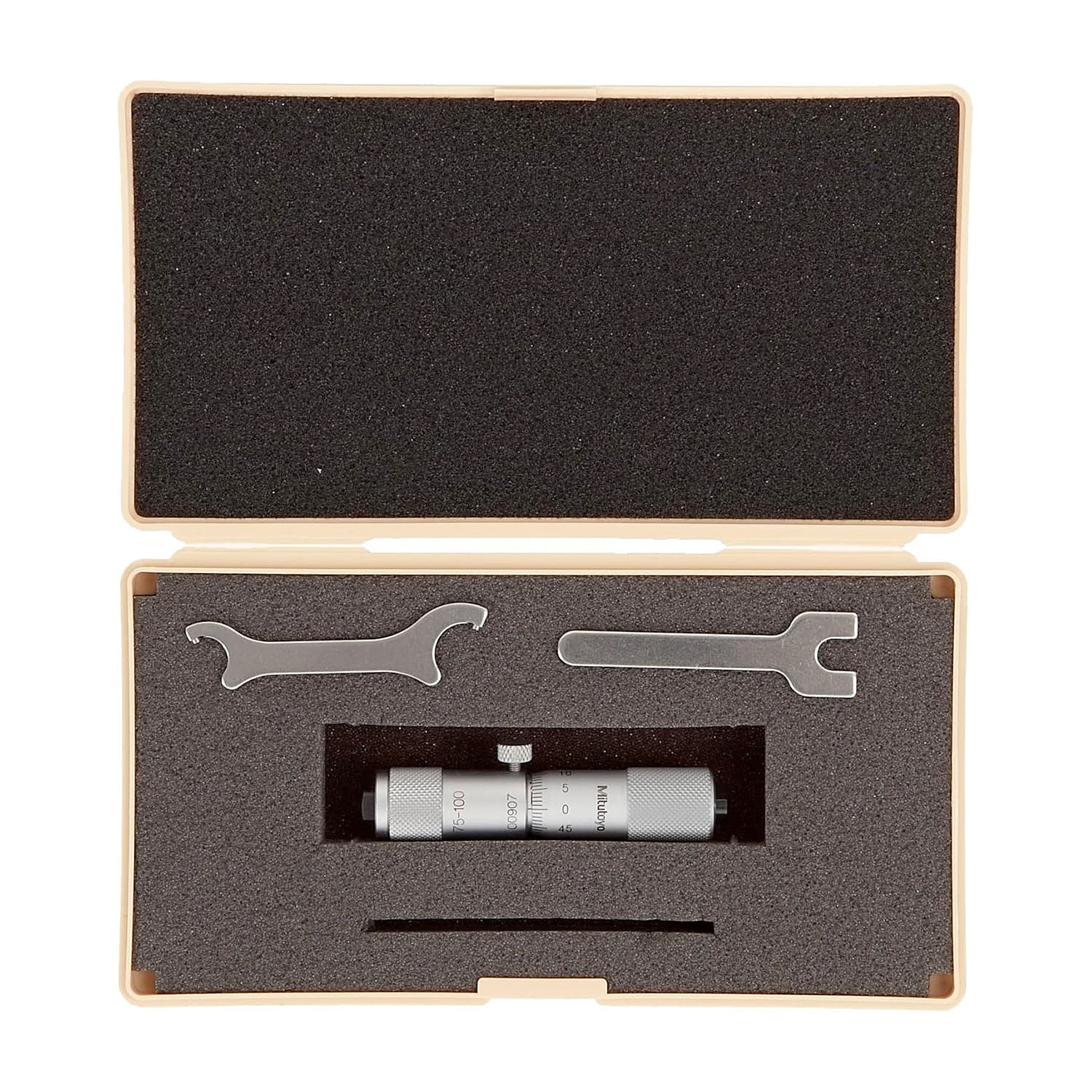 Mitutoyo 75 - 100 mm Tubular Inside Micrometer With Spindle Lock, 133-144