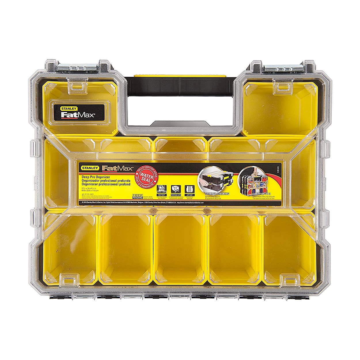 Stanley 18 Inch FatMax Deep Professional Organizer With Metal Latches, 1-97-518