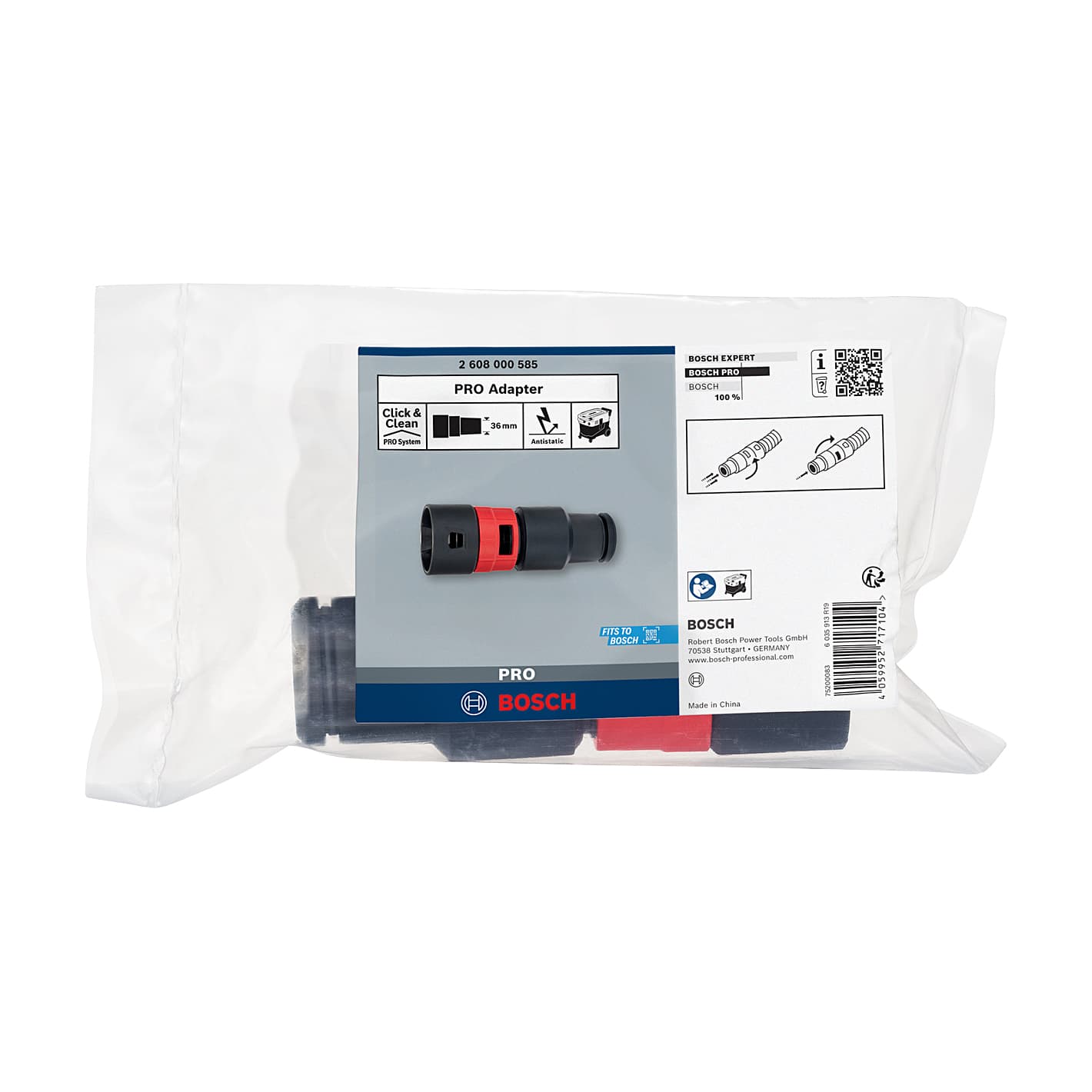 Bosch 36 mm PRO Adapter For Vacuum Cleaner, 2 608 000 585
