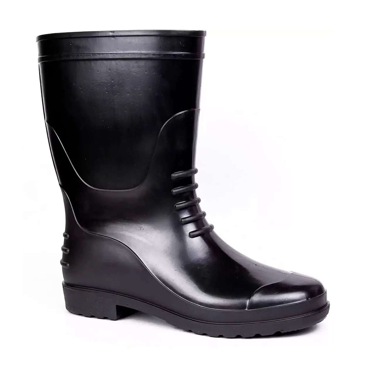 Hillson Chota Hathi Black Dual Density PVC Safety Gumboots