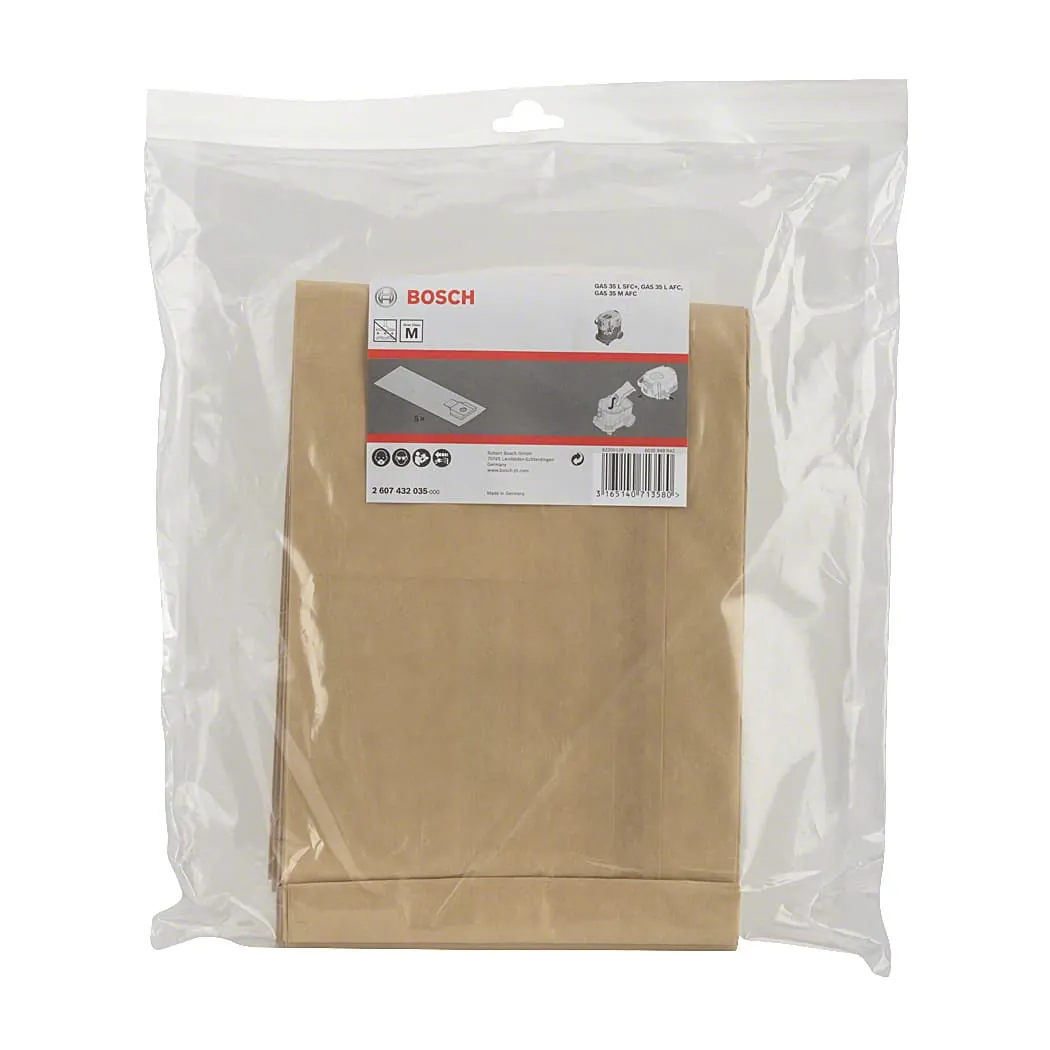 Bosch Paper Filter Bag, 2 607 432 035
