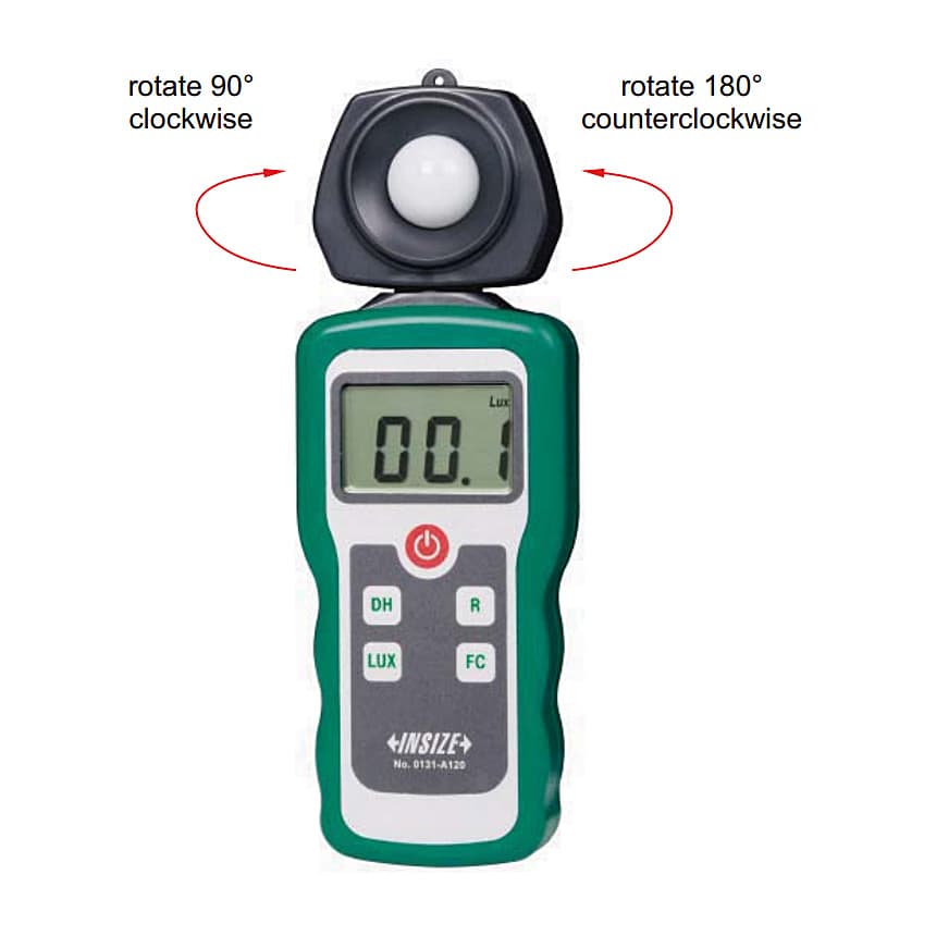 Insize 0.1 - 199900 Lux Measuring Range Light Meter, 0131-A120