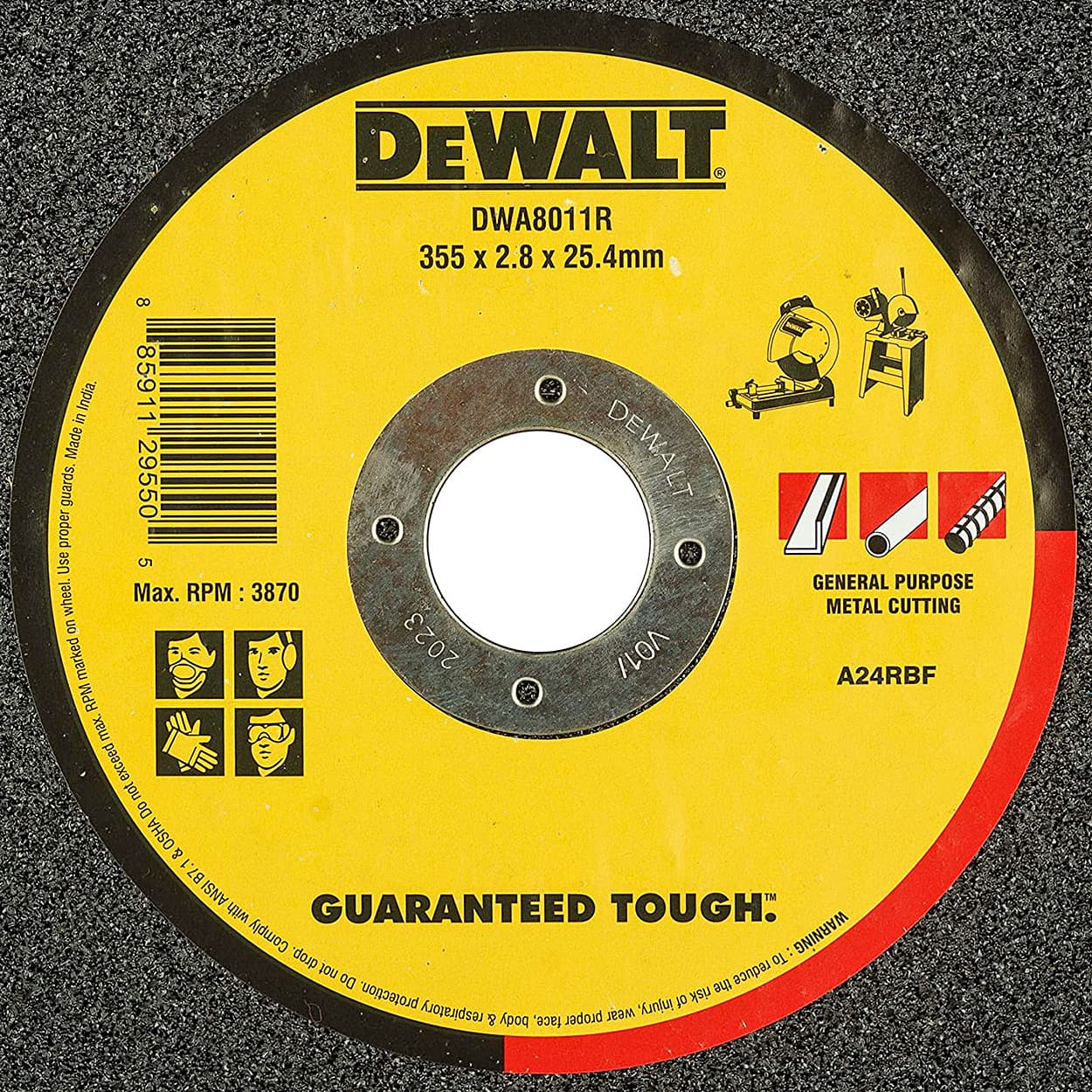 Dewalt 355 x 3 x 25.4 mm Chopsaw Wheel, DWA8011R