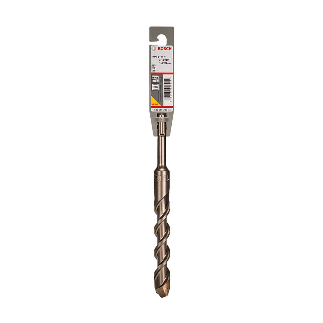 Bosch 19 x 200 mm SDS Plus-5 Drill Bits, 1 618 596 205