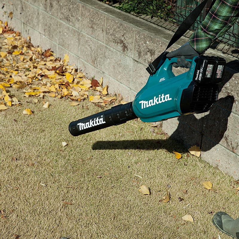Makita 18V X 2 (36V) LXT BL Variable 6-Speed Cordless Blower with Rapid Charger & 4 Pcs 5.0Ah Batteries, DUB362PT4X