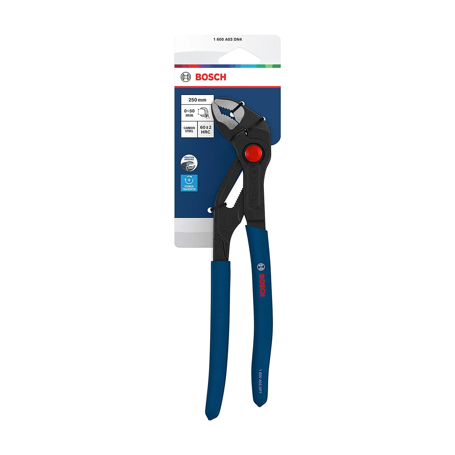 Bosch 10 inch / 250 mm Water Pump Plier with Dipped Non-slip Handle, 1 600 A03 DN4