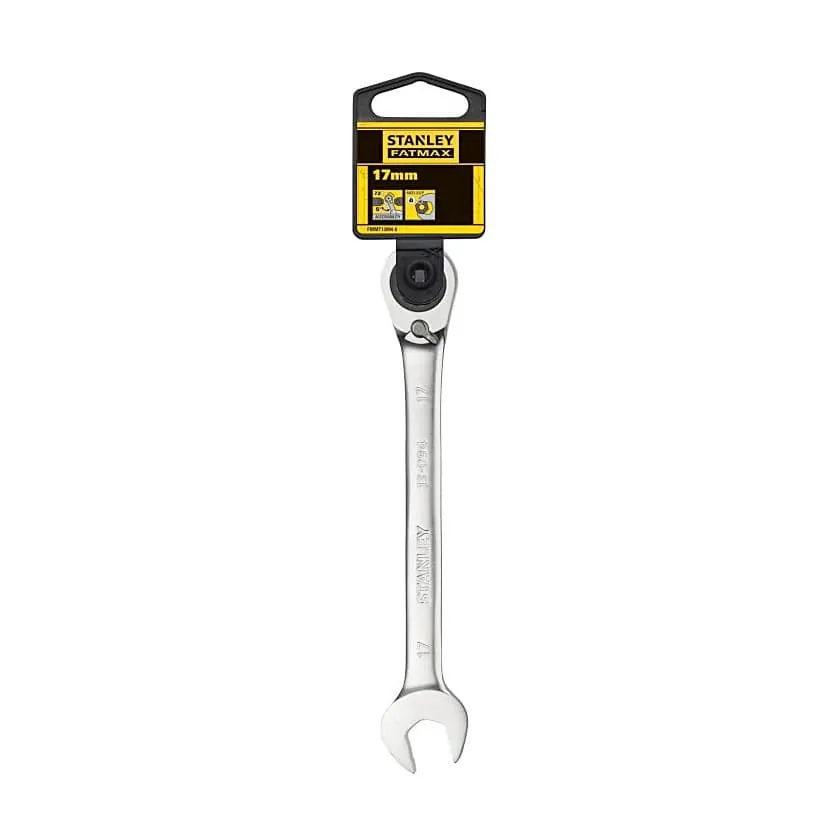 Stanley 17 mm Fatmax Anti-Slip Reversible Combination Ratchet Wrenches, FMMT13094-0