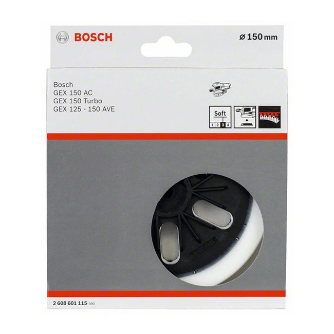 Bosch 150 mm Sanding Pads for Random Orbit Sanders, 2 608 601 115