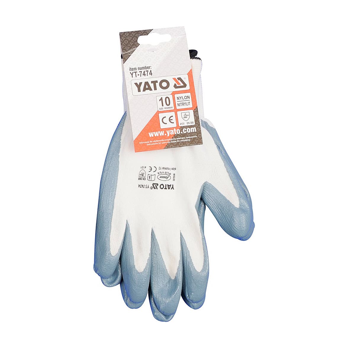 Yato Grey Working Gloves, YT-7474