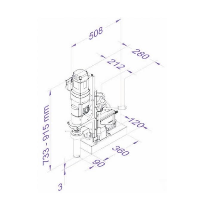 Eibenstock 130 mm Magnetic Core Drilling Machine, KBM 130