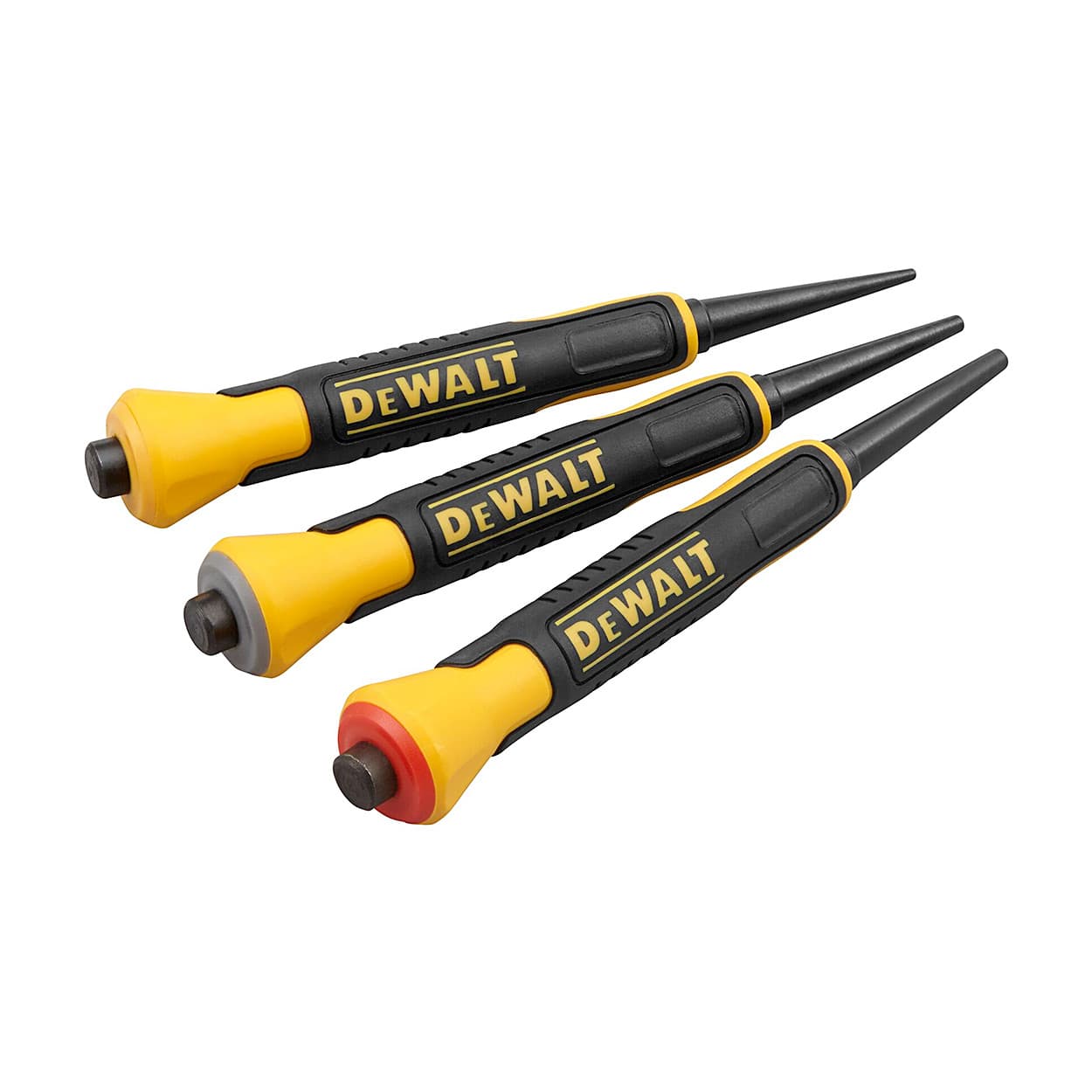 Dewalt 3 Pcs Bi-Material Nail Punch Set, DWHT0-58018