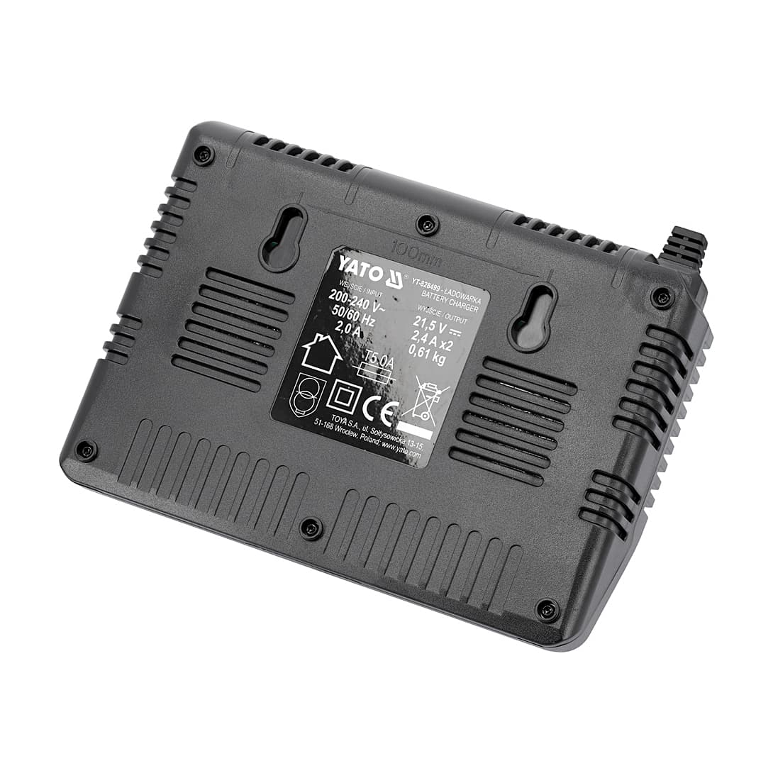 Yato 18V / 2.2A Double Battery Charger, YT-828499