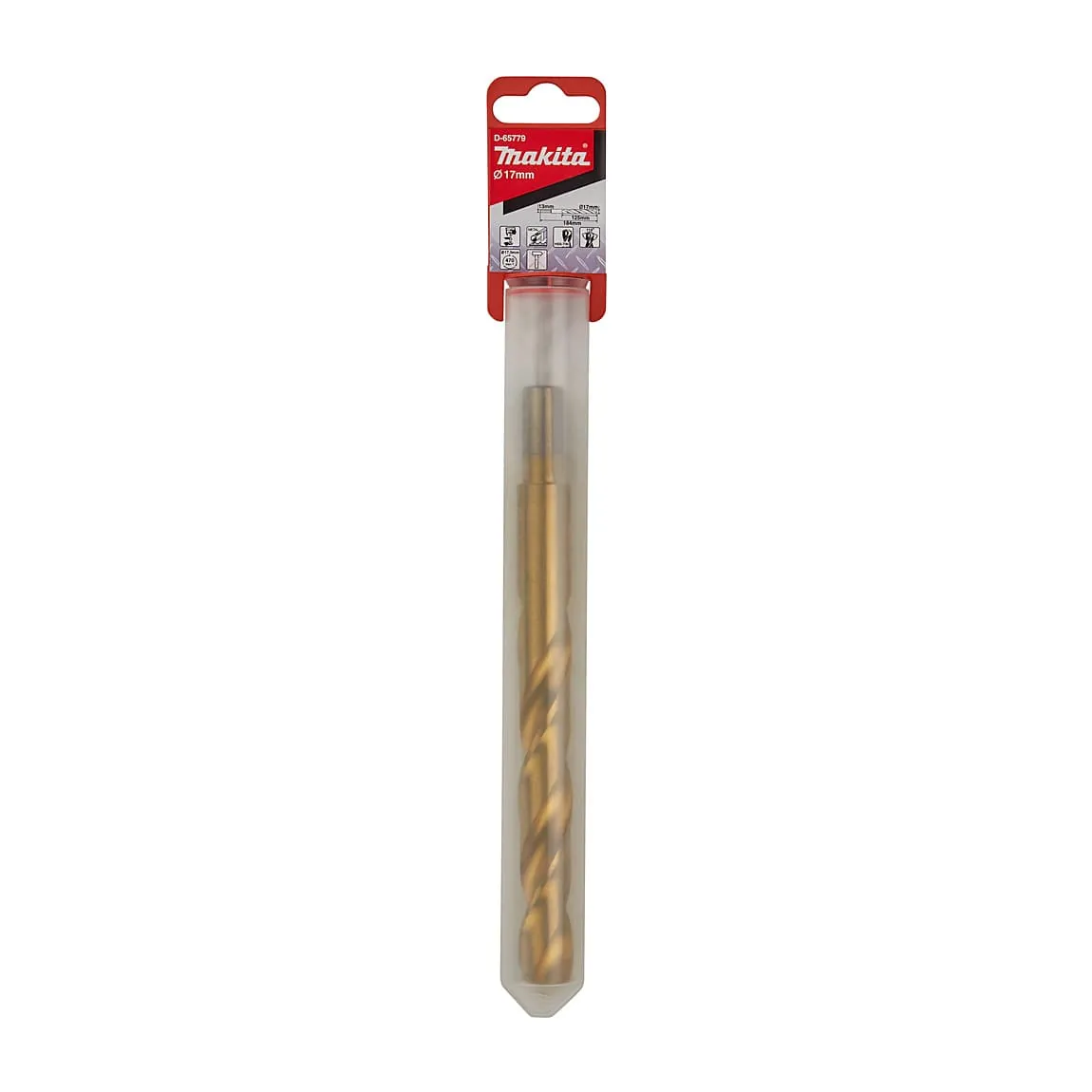 Makita 17 mm HSS-Tin Metal Drill Bits, D-65779