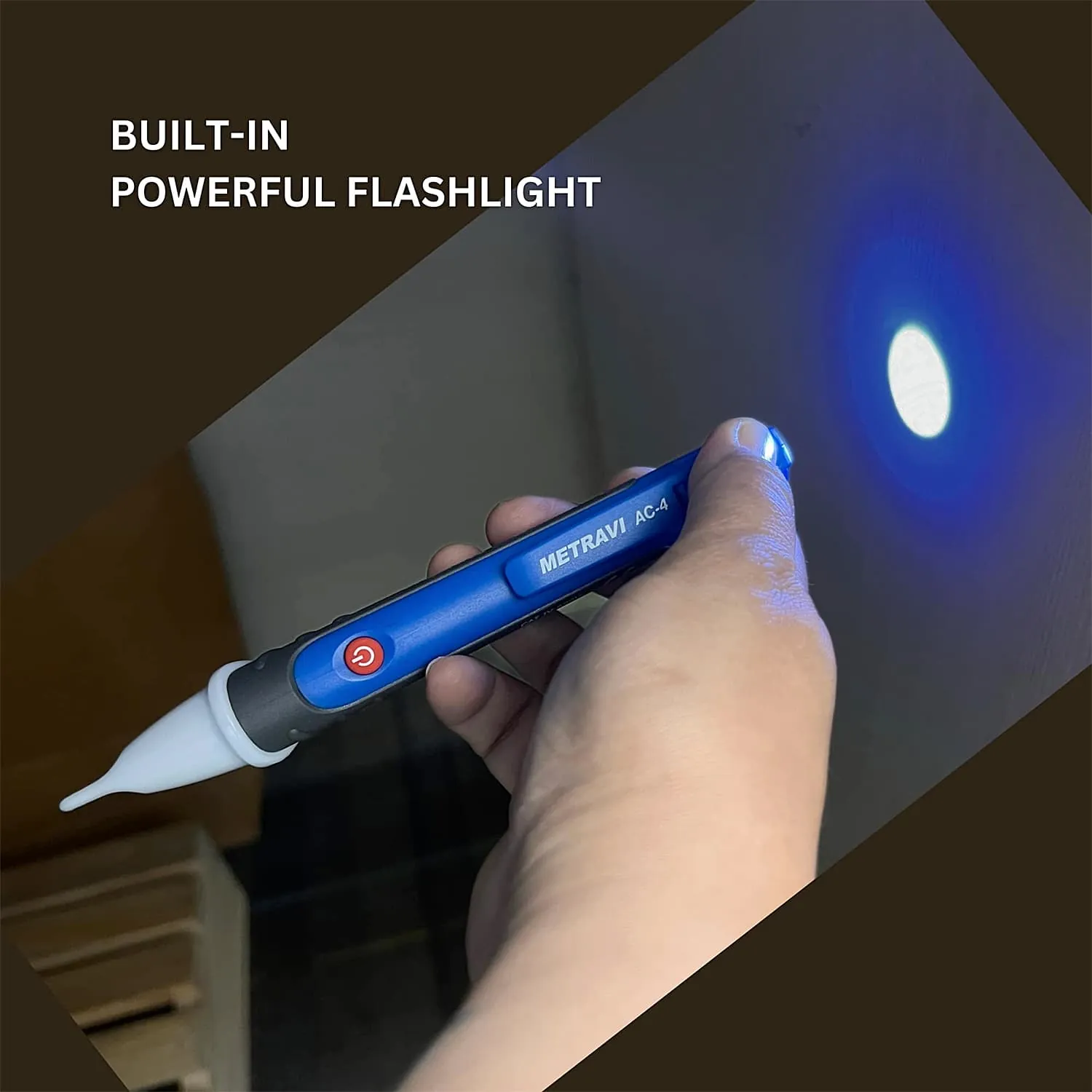 Metravi 50V - 1000V AC Non-Contact Voltage Detector, AC-4