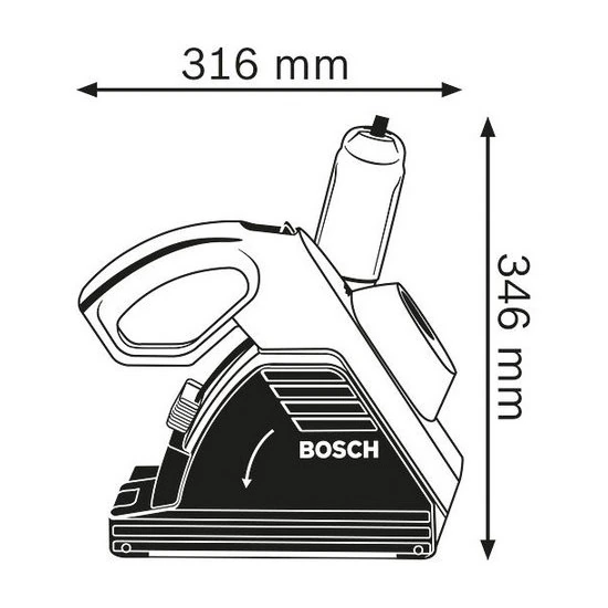 Bosch 150mm 1400W Professional Wall Chaser, GNF 35 CA
