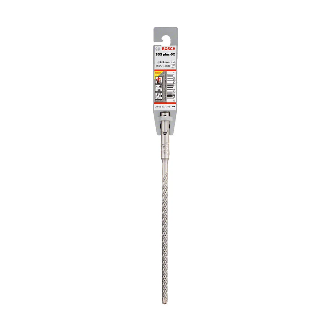 Bosch 6.50 x 150 x 210 mm SDS Plus-5X Hammer Drill Bits, 2 608 833 783