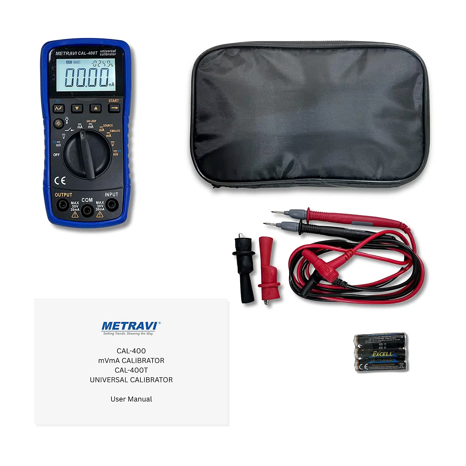 Metravi 50mA/30V Overload Protection Universal Calibrator, CAL-400T