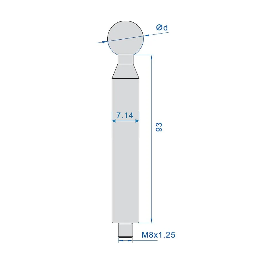 Insize 20 mm Dia. Ceramic Ball Gauge (Standard Accuracy), 4198-20A
