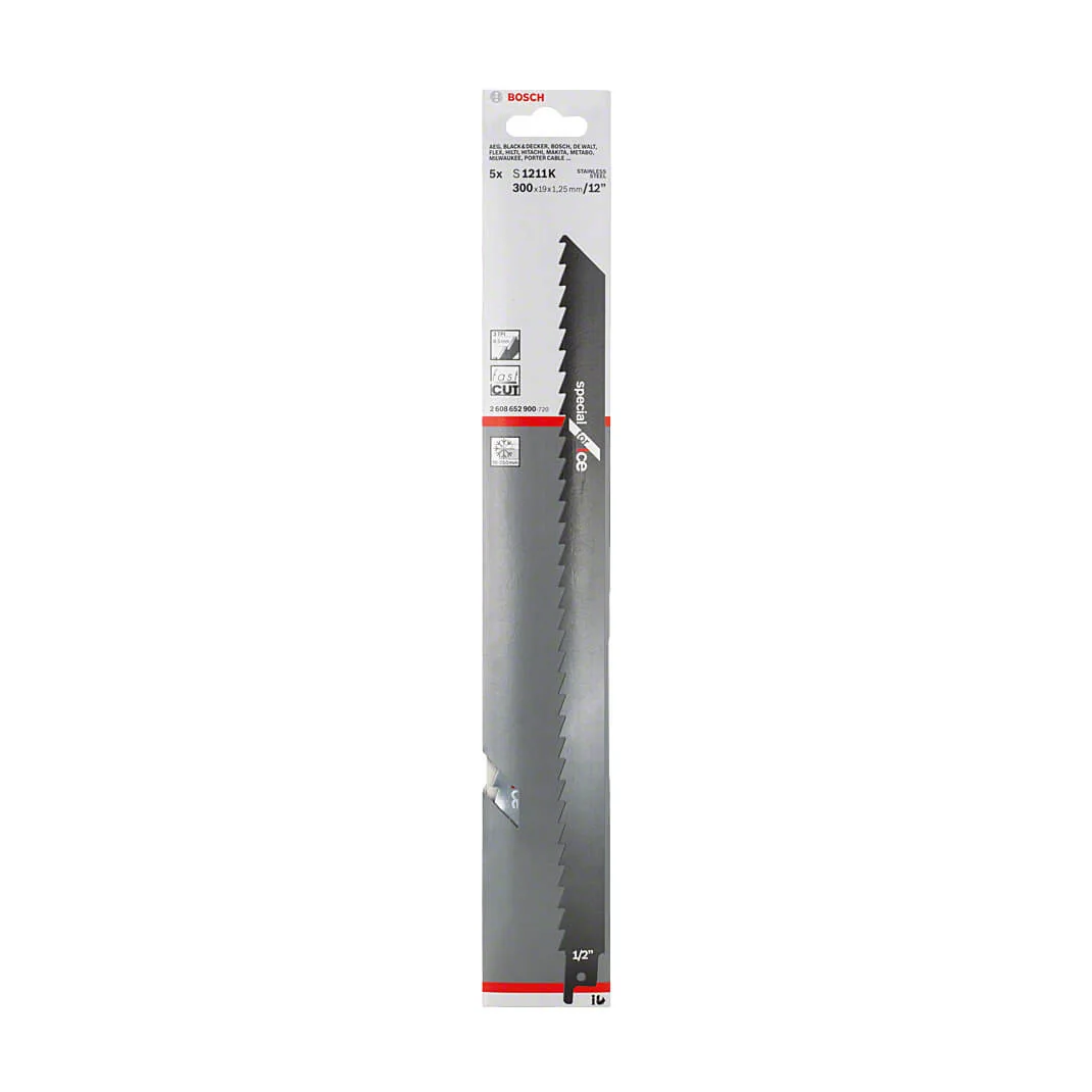 Bosch 300 mm Reciprocating Saw Blades Special For Ice (S 1211 K), 2 608 652 900